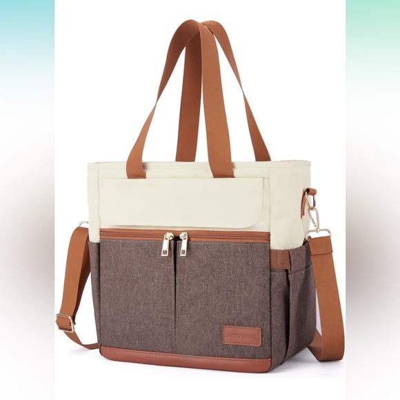 Handbags - Insulated Lunch Bag Stylish Tote Bag for Shopping Beach Picnic Travel Beach